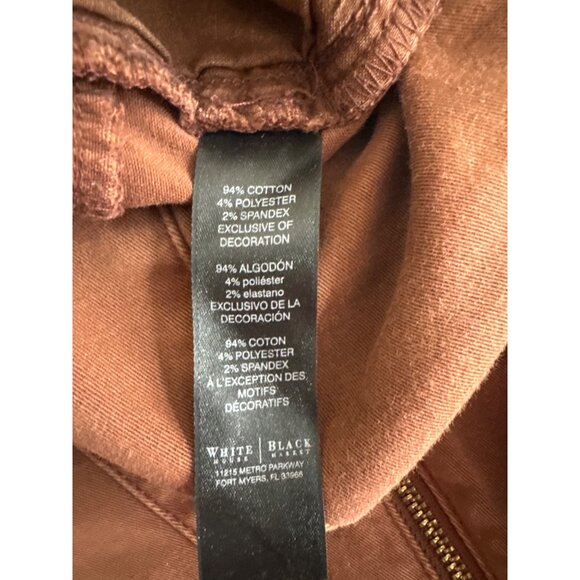 White House Black Market Saint Honore skimmer jean rich mahogany size 8 - Picture 6 of 7